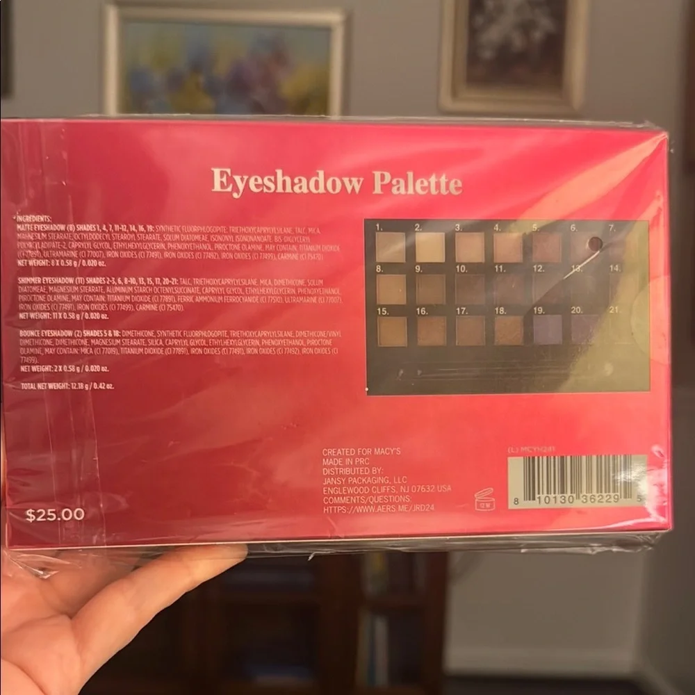 Vibrant Red Eyeshadow Palette